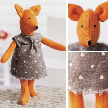 A toy -baby “Goldi Fox, a set for sewing, 21 × 14.4 × 0.8 cm-4