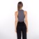 T-shirt female, dark gray color, size 42 (s)