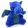 Soft toy "Dragon", 17 cm, blue color