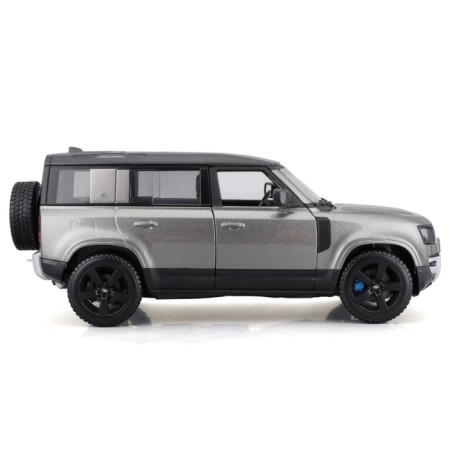 BBURAGO LAND Rover Defender 110 2022, Die-Cast, 1:24, Gray color-2