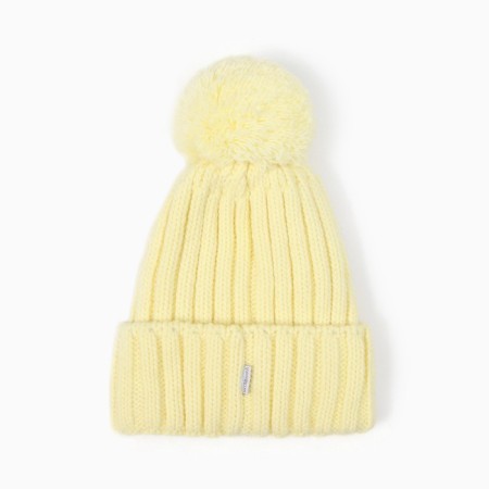 Children's hat, yellow color, size 52-54-2