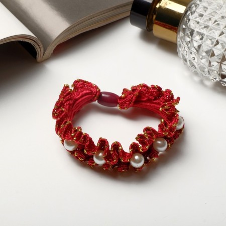 Hair gum "Mika" red-1