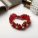 Hair gum "Mika" red