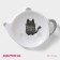 Standing for a tea bag of the share "Cozy cats", 12 × 9 cm