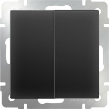 Two-clavy switch WL08-SW-2G, black color