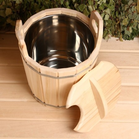 Linden -12l -stainless insert, with a lid, "Dobroparov"-7