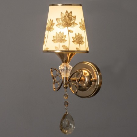 Bra "butterfly" E27 40W gold 15x17x31 cm-1