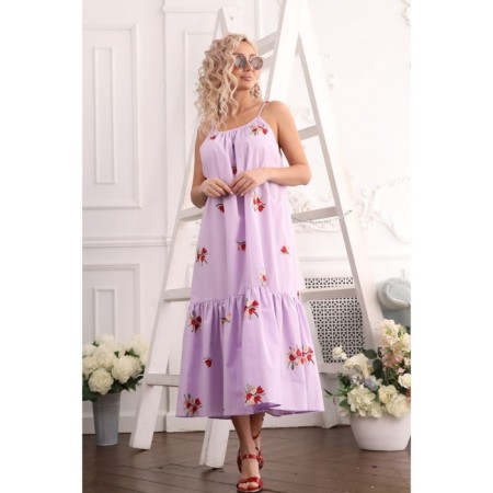Female dress, size 54, lilac color-3