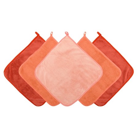 Set of towels "season", size 30x30 cm, 5 pcs, color orange-1