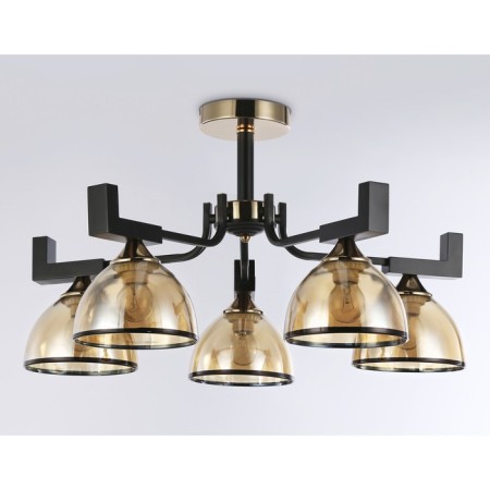 Suspended chandelier Ambrella Light, Traditional, TR9099, 5HE27, Black Color, Gold-3