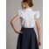 Blouse with a removable bow, height 146 cm