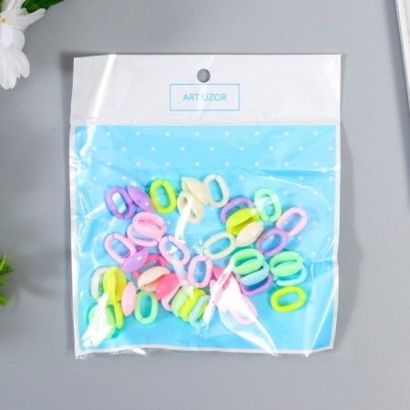 Link chain plastic for creativity pastel 15 g 1.6x1.1 cm-2