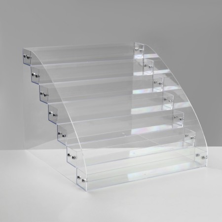Stand for varnishes 7 floors, plexiglass, 31 × 31 × 25 cm, color transparent color-2