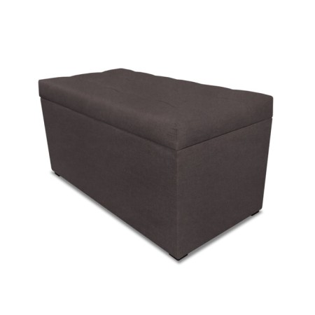 Puff with a lid and weighting, 800 × 400 × 420 mm, Dream velor, stone color
