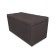 Puff with a lid and weighting, 800 × 400 × 420 mm, Dream velor, stone color
