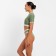Separate Minaku swimsuit with top, color green, size 48