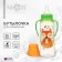 A bottle of feeding "Fox Sonya", a classic throat, with pens, 250 ml., 0 months, color green