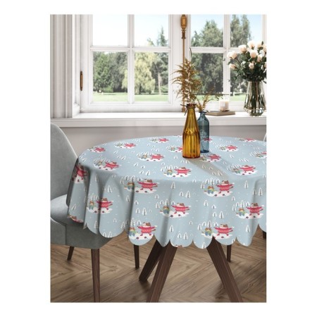 Tablecloth on the table "Walk of cats", round, Saten, d = 150 cm