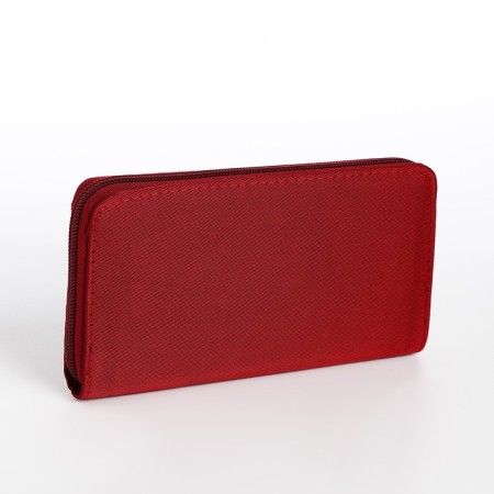Women's wallet with lightning, burgundy color-1