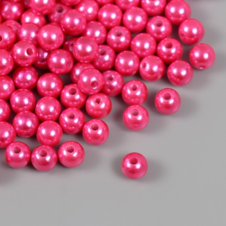 Set of beads "Pearls" d 8 mm, 250 grams, pink-1