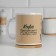 Sublimation mug "Coffee turns the day into good", with application