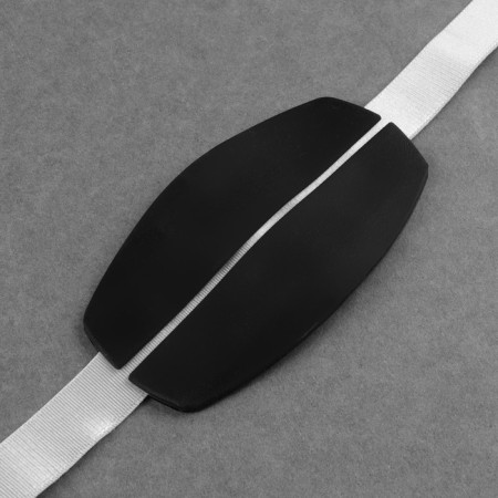Lining for straps, 9 × 5 cm, black color-1