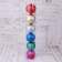 Set of balls plastic D-8 cm, 6 pcs "Juno" mix