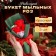 New Year's bouquet of soap red roses, 3 pcs