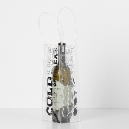 Gift package made of plastic for a bottle, packaging, “Cold Heart”, 11 x 36 x 11 cm-5