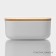 Storage container with lid LADOM "Naturel", 11 × 7.5 × 5 cm, white color