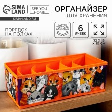 Organizer for storage, coffee for linen 6 cells 