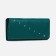 Women's wallet on magnets, green color