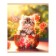 Notebook of 48 sheets in the cage "Fluffy and beautiful", covered cartoon, selective varnish with sparkles, block 60 g/m2, mix