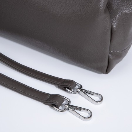 Cross-Bodi Bag on a zipper, dark gray color-5