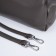 Cross-Bodi Bag on a zipper, dark gray color