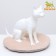Animal Stear "Tenderness", 40 x 40 x 10 cm, beige