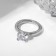 Ring "Jewelry" of the cut, white color in silver, size 16