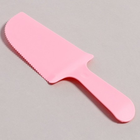 Set of disposable dishes, 6 pcs, pink color-1