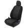 Auto-Cherkhli for Volkswagen Polo, Sedan, Solid Back, 2010-2018, Dark gray, Set