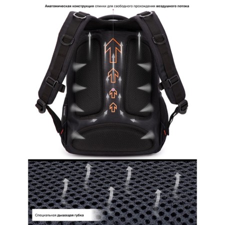 Youth backpack 40 x 28 x 20 cm, ergonomic back Skyname 91, 91-10-5
