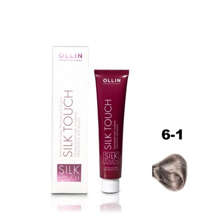 Hair dye OLLIN Professional Silk Touch, Besammiach, tone 6/1 dark-brown ashy