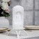Candle-cylinder wedding "lovers", 14x6.5cm, white, 48 hours, home