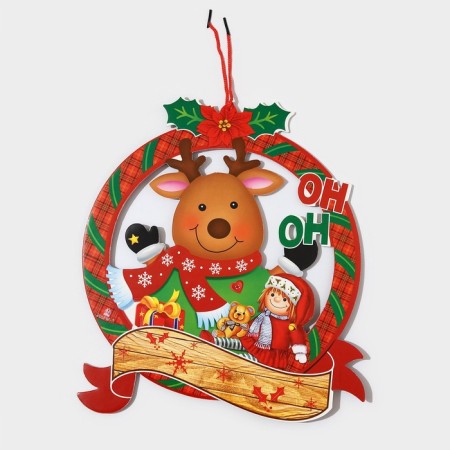 Decorative decoration (suspension) "Merry Christmas" 36.5x31.5 cm-5