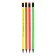 Black -granographic pencil Berlingo "Flexy Neon", HB, with an eraser, sharpened, plastic, assorted