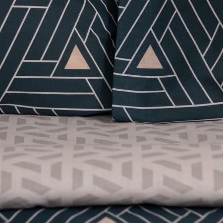 Bed linen Ethel 1.5 joint venture "Triangular Illusion" 143x215 cm, 150x214 cm, 70x70 cm 2 pcs, calico, 125 g/m2-3