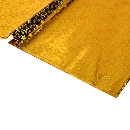 Grinding "Holography" Stars, 137 × 183 cm, color gold