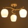 Svetogor chandelier "Structure" 3x60W E27 white 51x51x29cm