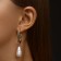 Earrings with pearls "bead" pear, color gold