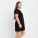 Night shirt female, black color/print, size 56