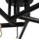 Svetogor chandelier "Evening" 5x60W E27 Black 57x57x28cm